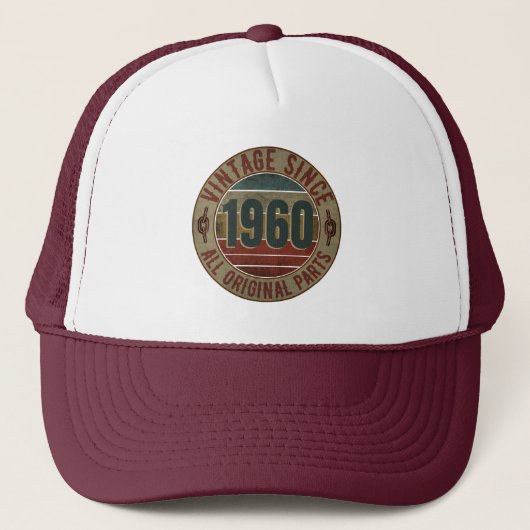  1960 BIRTHDAY GIFT TRUCKER HAT PET (Voorkant)