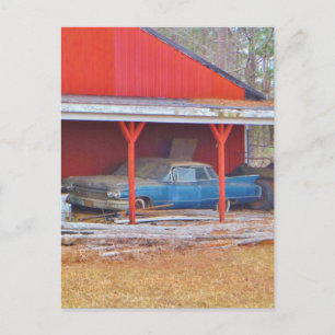 1960 BLAUWE Oldtimer SADAND DEVILLE Briefkaart