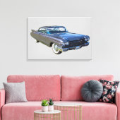 1960 Cadillac Luxury Car Canvas Afdruk (Insitu (Woonkamer))