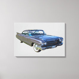 1960 Cadillac Luxury Car Canvas Afdruk