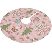 1960 Groovy Santa Funky Kerstmis Kerstboom Rok (Gekanteld)