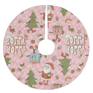 1960 Groovy Santa Funky Kerstmis Kerstboom Rok