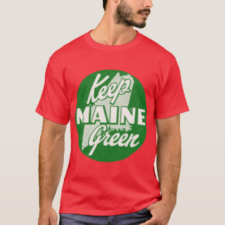 1960 Houd Maine Groen T-shirt