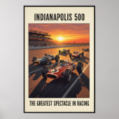 1960 Indianapolis 500 Wall Poster (Voorkant)