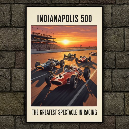 1960 Indianapolis 500 Wall Poster