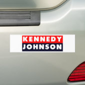 1960 Kennedy Johnson Bumpersticker (Op auto)