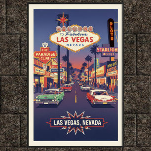 1960  Las Vegas Travel Poster