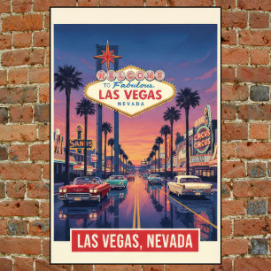 1960  Las Vegas Travel Poster