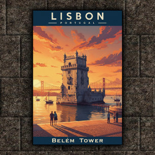 1960 Lissabon, Portugal Travel Poster