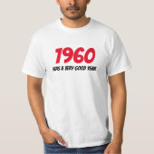 1960 Mannen Basic T-Shirt (Voorkant)