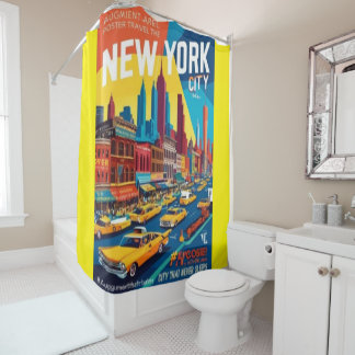 1960 New York Poster | AR-ontwerp Douchegordijn