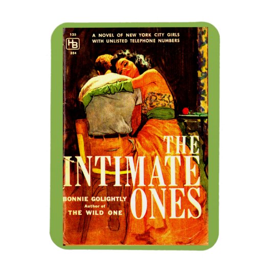 1960 pulp roman cover The Intimate One Magneet (Verticaal)