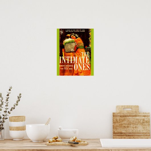 1960 pulp roman cover The Intimate One print (Keuken)