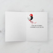 1960 Rood en wit Corvette Kaart (Binnen)