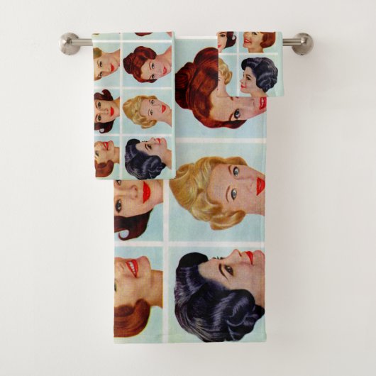 1960 s hairstyles grid (En situation)