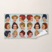 1960 s hairstyles grid (Serviette à main)