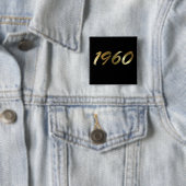 1960 VIERKANTE BUTTON 5,1 CM (In situ)