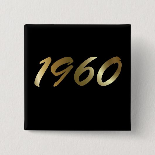 1960 VIERKANTE BUTTON 5,1 CM (Voorkant)