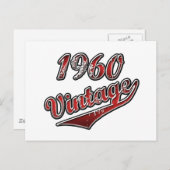 1960 Vintage Briefkaart (Voorkant / Achterkant)