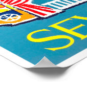 1960 vintage Feria de Sevilla Poster (Hoek)