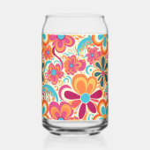 1960s 1970s Groovy Colorful Flower Power  (Gauche)