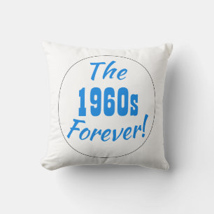 1960s Decennium Spreuk Retro Plezierig 60s Typogra Kussen