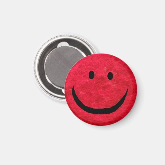 1960s Furry Happy Face-objecten Magneet (Voorkant / Achterkant)