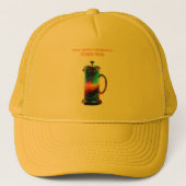 1960's Hippie Psychedelic Franse Pers Trucker Pet (Voorkant)