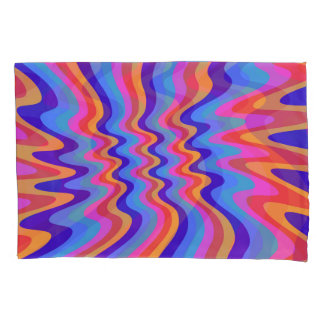 1960s Hippie Trippy Retro Wallpaper Kussensloop