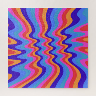 1960s Hippie Trippy Retro Wallpaper Legpuzzel