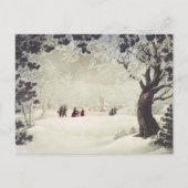 1960s Kerstkaart  60s Kerstmis Kaart (Voorkant)