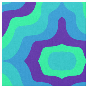 1960s Style Pattern Fabric uit de jaren '70 Stof