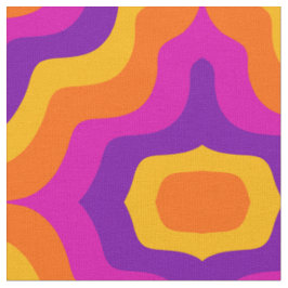 1960s Style Pattern Fabric uit de jaren '70 Stof