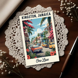 1960s Vintage Jamaica Travel  Briefkaart