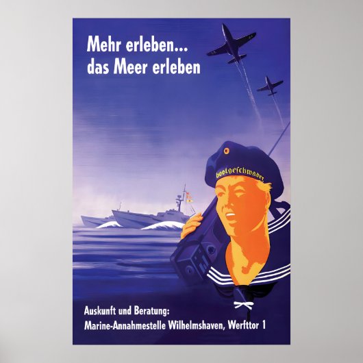 1960s Western German Military Recruitment Poster (Devant)