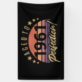 1961 60e verjaardag perfect spandoek (Verticaal)