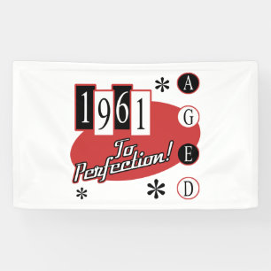1961 60e verjaardag van de Mid Century Modern Spandoek