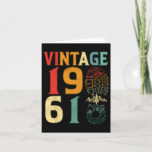1961 61 jaar oude vogeldag kampering L. Kaart