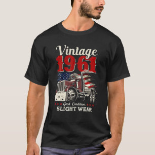  1961 61St Birthday Trucker 61 Years Old Tr T-shirt