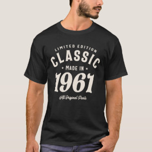 1961 63e Verjaardagscadeaus 63 Jaar Oude Mannen Vr T-shirt