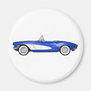 1961 Corvette C1: Blauwe afwerking: Magneet