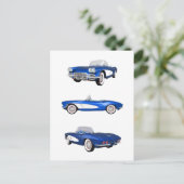 1961 Corvette C1: Briefkaart (Staand voorkant)