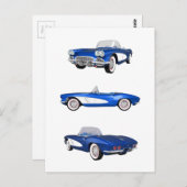 1961 Corvette C1: Briefkaart (Voorkant / Achterkant)