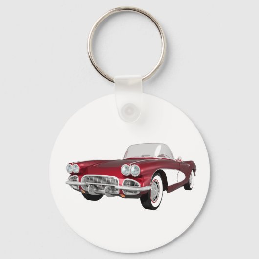 1961 Corvette C1: Snoep Apple Finish: Sleutelhanger (Voorkant)