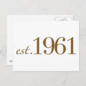 1961 (geboortejaar) briefkaart (Voorkant / Achterkant)