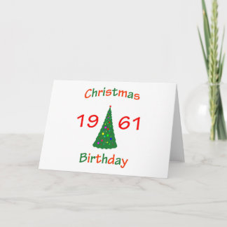 1961 Kerstdag Feestdagen Kaart