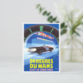 1961 Le Mans 24 uur racing Briefkaart (Staand voorkant)