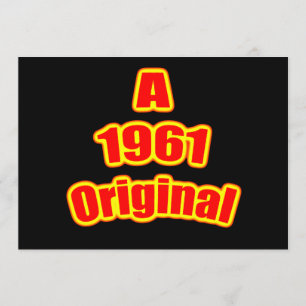 1961 Oorspronkelijk rood zwart Kaart