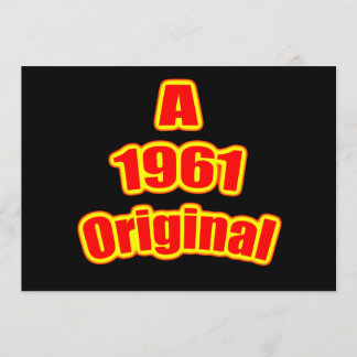 1961 Oorspronkelijk rood zwart Kaart