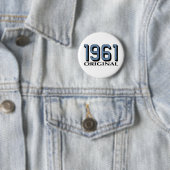 1961 Origineel Ronde Button 5,7 Cm (In situ)